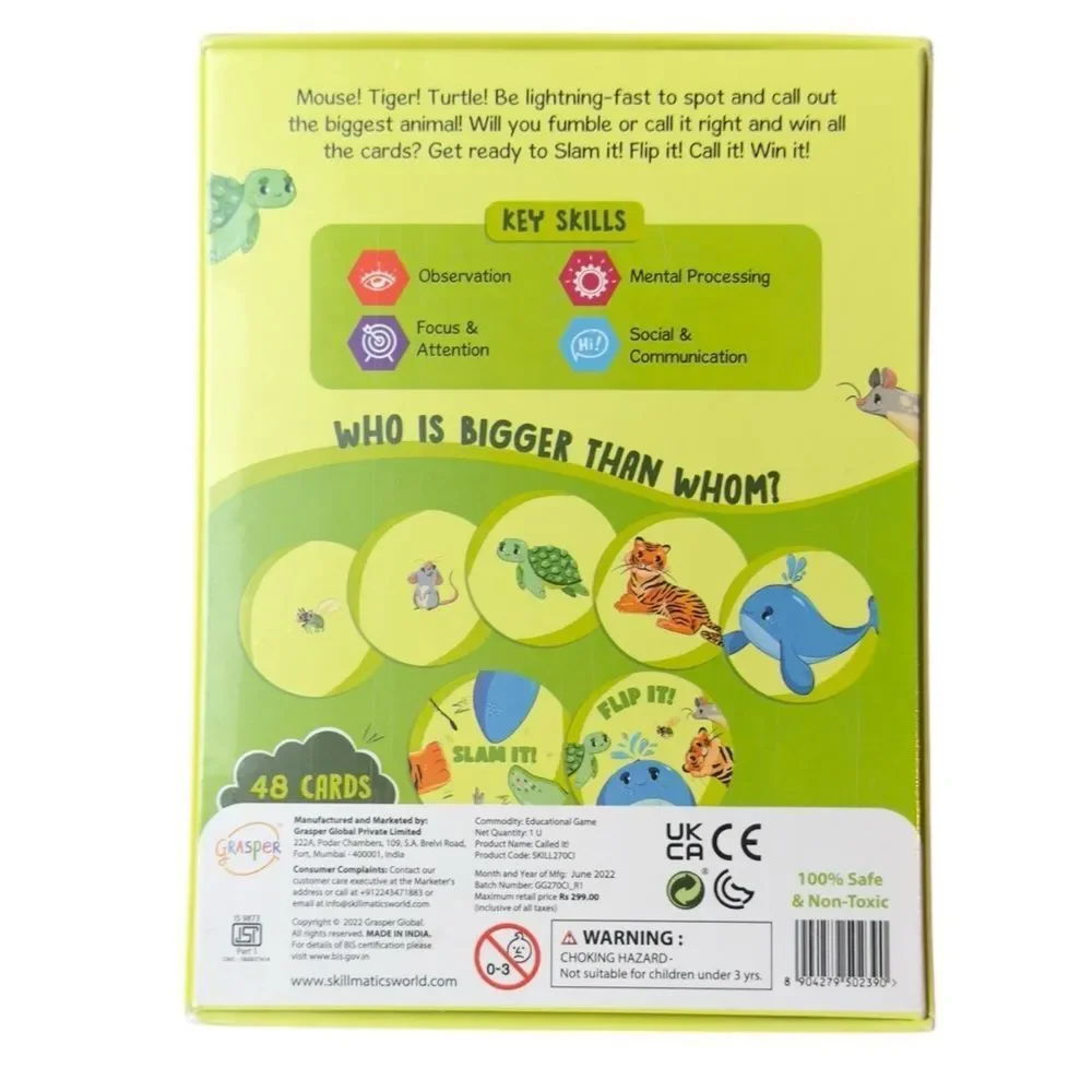 Skillmatics Called It Kids Family Friendly Card Game Screen-Free Games. NEW.